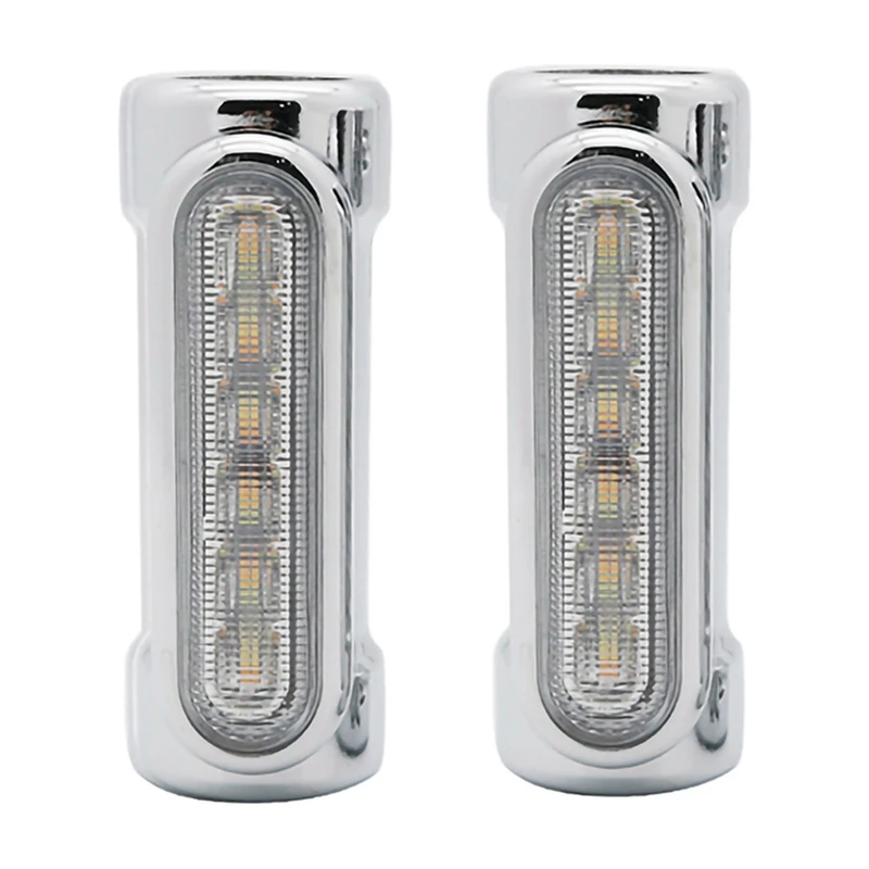 2 Pair Motorcycle Led Highway Bar Switchback Driving Light/Turn Signal Light - Black &amp Silver | Автомобили и мотоциклы