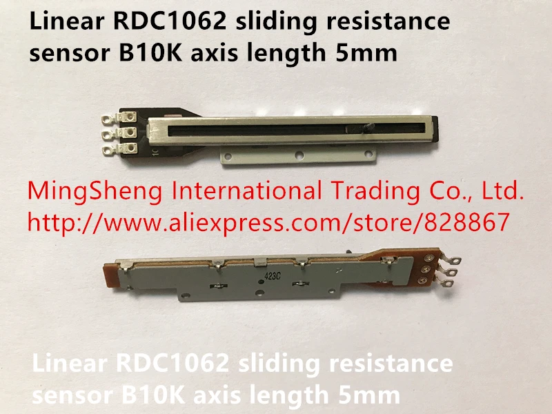 Оригинальный новый 100% линейный датчик сопротивления скольжения RDC1062 B10K длина оси