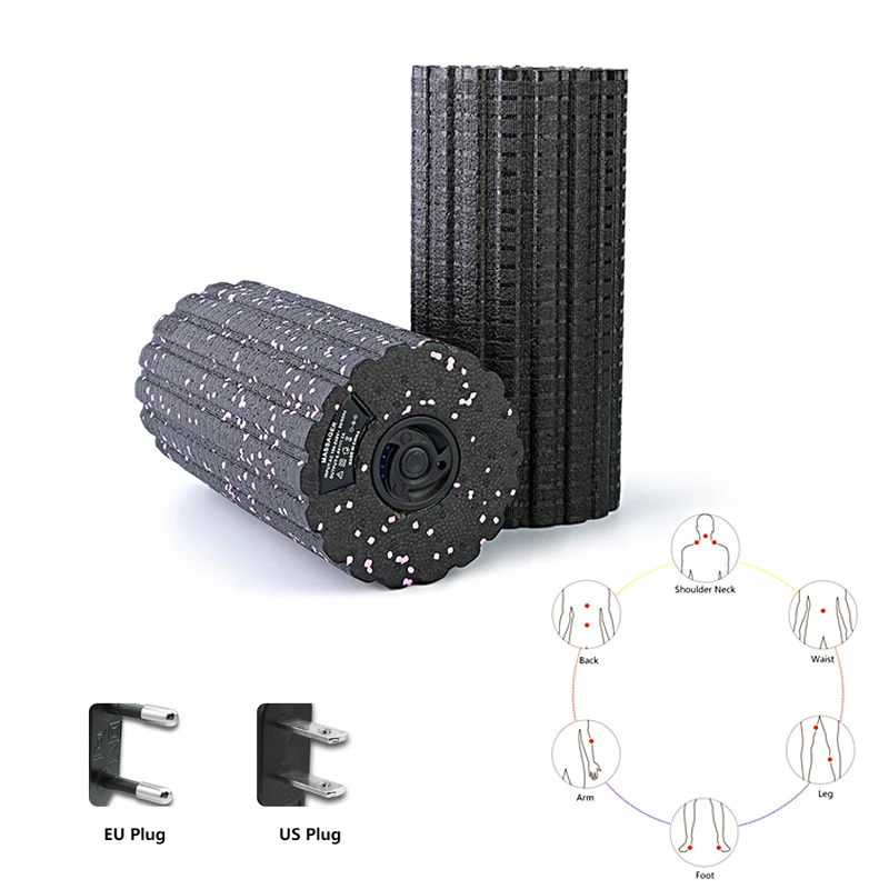 Электрический массажный ролик для йоги колонка перезаряжаемый фитнеса подушка