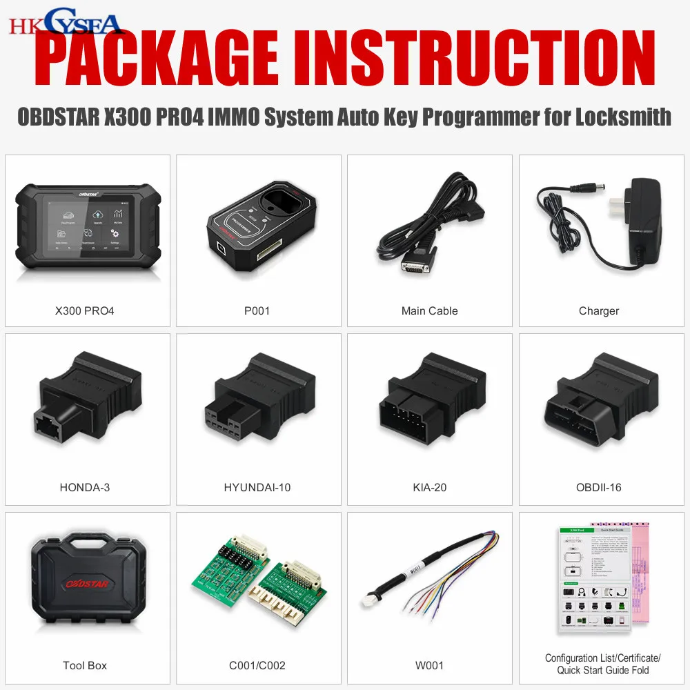 Программатор автомобильных ключей OBDSTAR X300 Pro4 Pro 4 Master 5 функции IMMO такие же как DP Plus