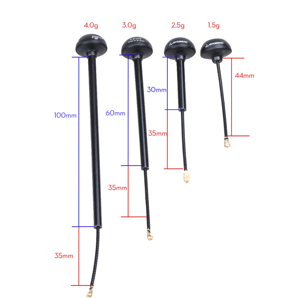 flywoo atomic 58 ghz 3dbi 30 мм60 мм95 мм100 мм130 мм провод