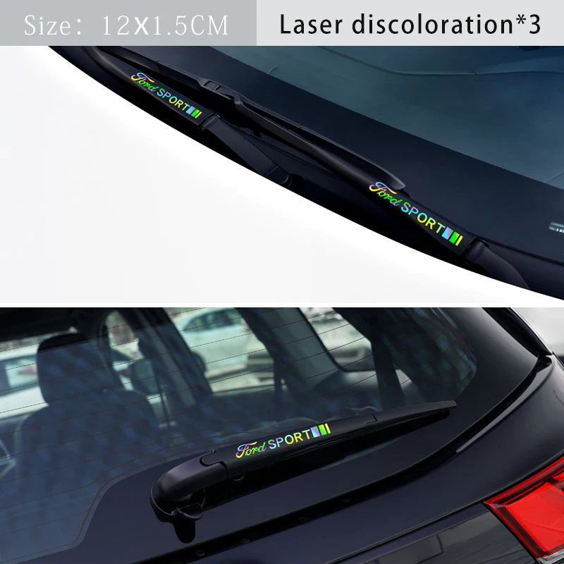 

2/3pcs Car Windshield Wiper Stickers For Ford Escape Kuga Mondeo Ecosport Fiesta Focus2 3 Fusion Refit Decoration Accessories