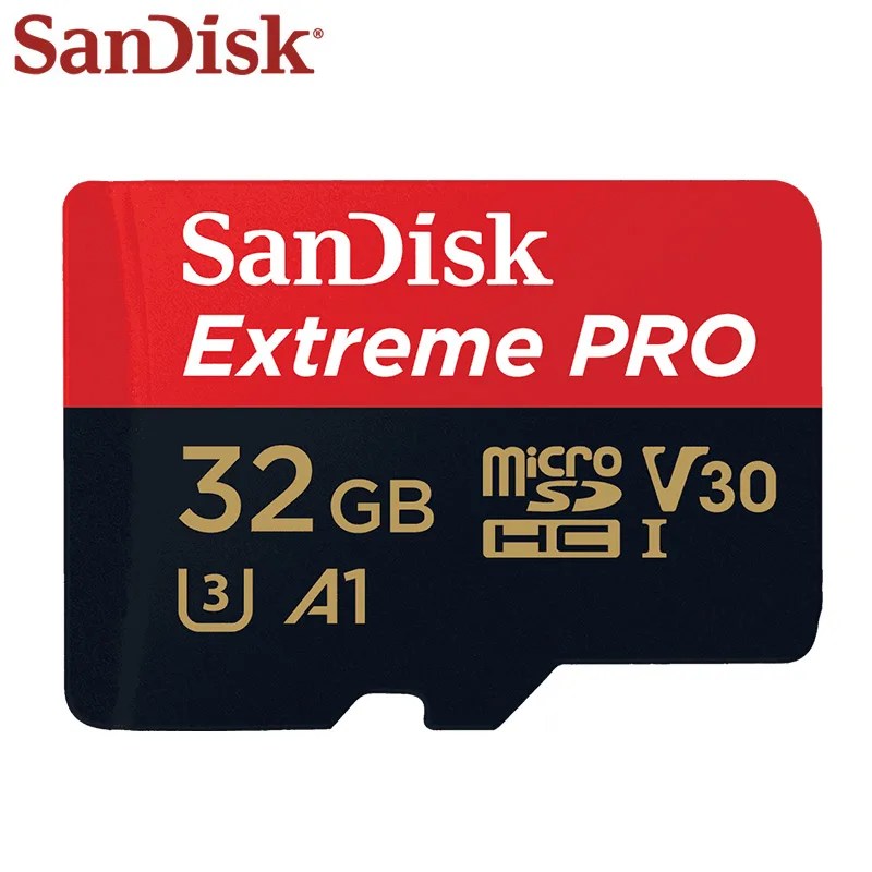 Карта Micro SD SanDisk Extreme Pro 128 ГБ 256 64 Гб U3 A2 SDXC V30 32 A1 SDHC Transflash TF-карта с SD-адаптером |