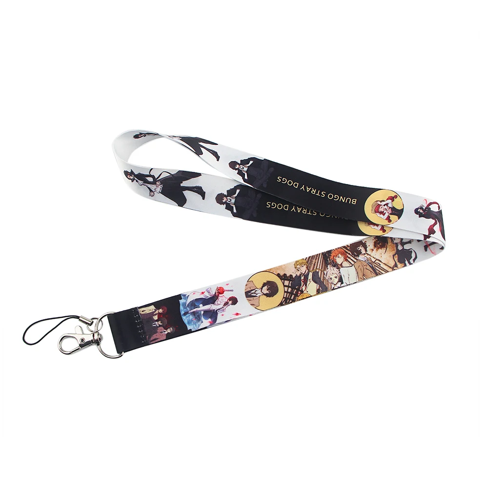 

BG857 Dongmanli Anime Dogs Key Lanyard Car Keychain ID Card Passport Gym Cell Phone Badge Kids Key Ring Holder Jewelry