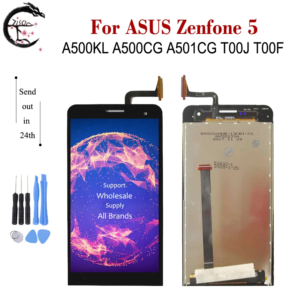 ЖК дисплей с рамкой для ASUS Zenfone 5 A500KL A500CG A501CG T00J T00F сенсорный датчик дигитайзер в