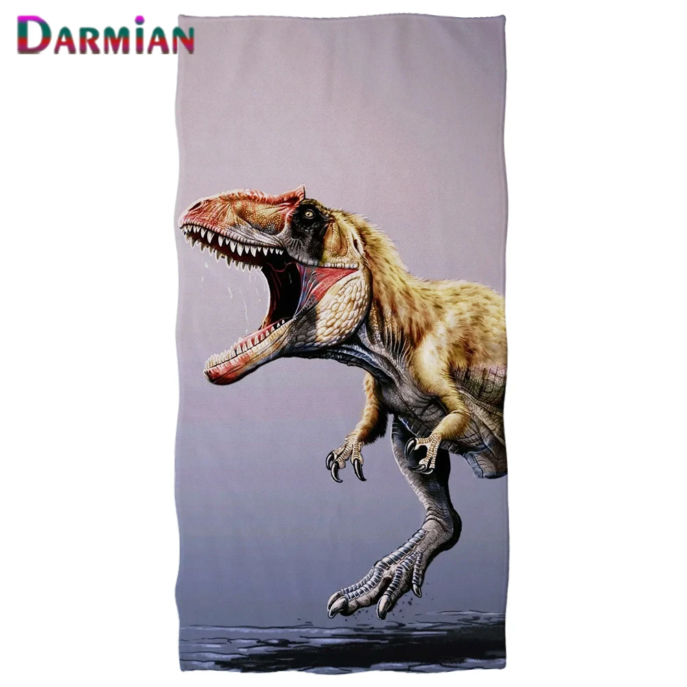 Банное полотенце DARMIAN с рисунком динозавра для детей и взрослых |