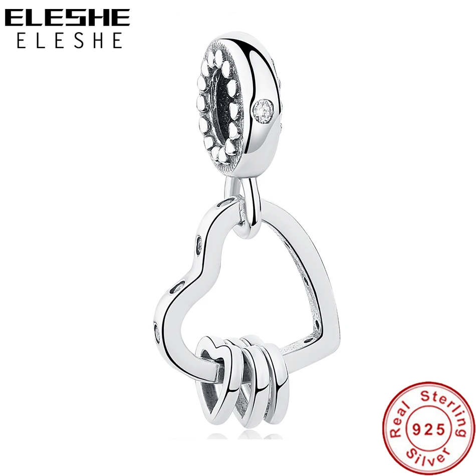 Рождественский подарок романтические подвески в виде сердца из стерлингового