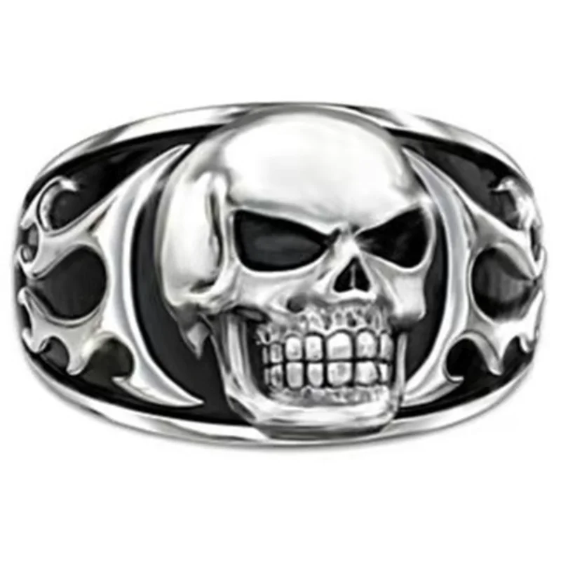 Vintage Stainless Steel Skull Mens Ring Jewelry Accessories Minimalist Cool Stuff Trendy Punk Men Personality | Украшения и