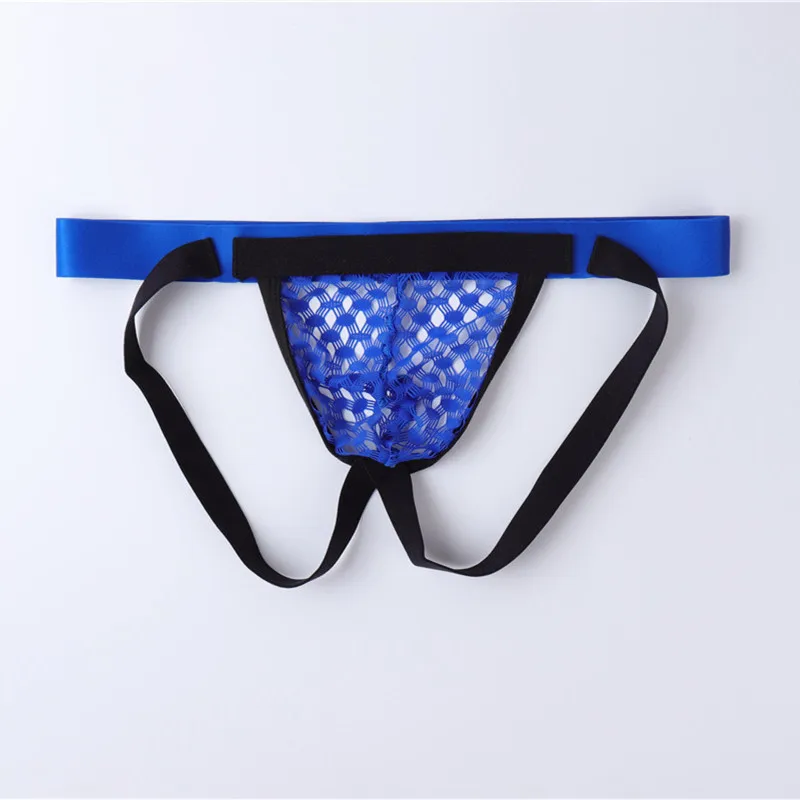 

Gay Men Thong Mesh Sexy Male Underwear Breathable Holes Mens Jockstrap Briefs Panties Tanga Man G String Thongs Men's Underpants