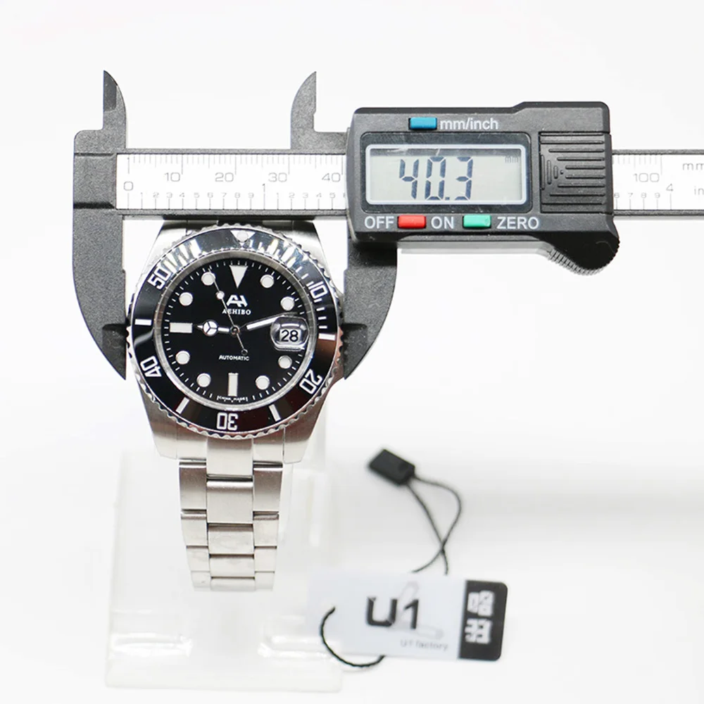 

U1 Factory AEHIBO 116610 AAA High Quality Automatic Movement 2813 40MM Date Sapphire Glass Stainless steel Hulk Men's Watches