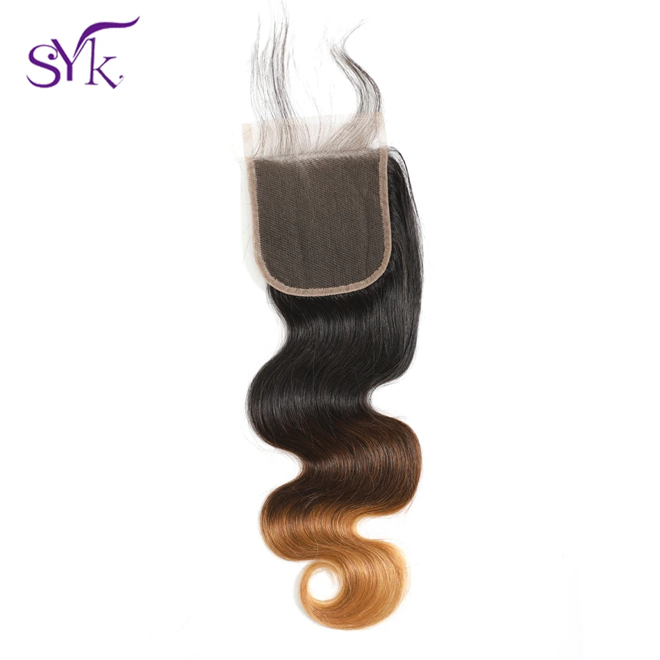 SYK волосы с эффектом деграде (переход от кружева закрытие бразильский
