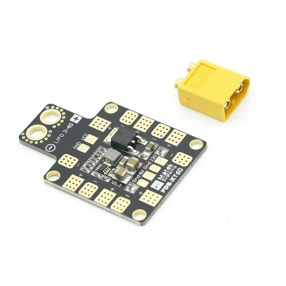 Matek системы PDB XT60 W/ BEC 5V &amp 12V 2oz медь для радиоуправляемого вертолета FPV