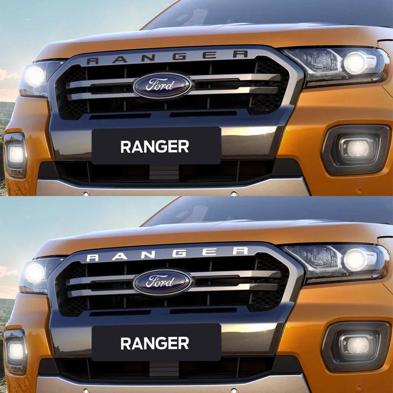 Наклейка на решетку радиатора для Ford Ranger 2015-2021 эмблема 3D хромированная |