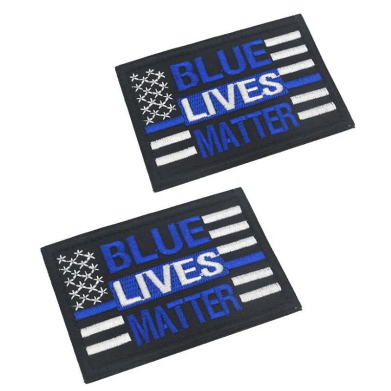 Вышивка тактическая сияющая ткань синяя материал медицинская повязка жизненные