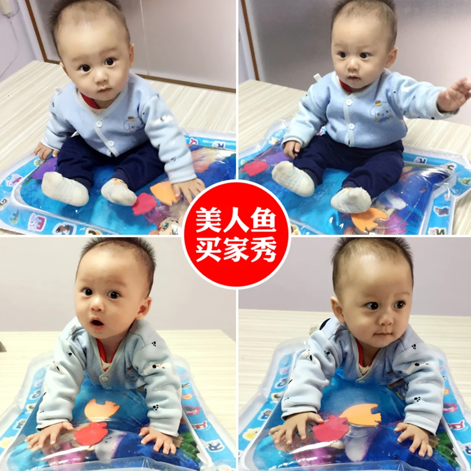 

2019 Creative Dual Use Toy Baby Inflatable Patted Pad Baby Inflatable Water Cushion Prostrate Water Cushion Pat Pad Toy