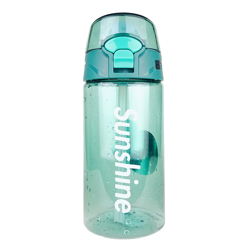 

Water Bottle With Straw Gym Sports Water Bottles 430ml 550ML Outdoor Portable Leakproof Plastic Kids Straw Cup BPA Free