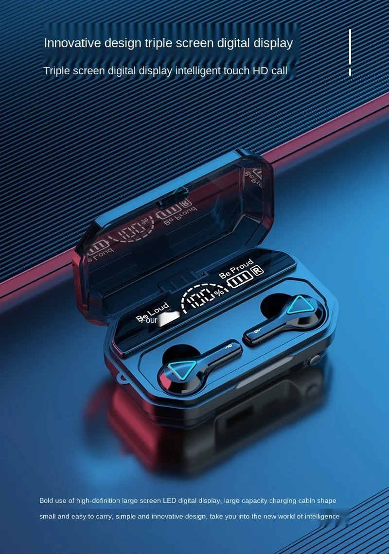 TWS-стереонаушники с поддержкой Bluetooth 5 0 и зарядным футляром на 2000 мА · ч |