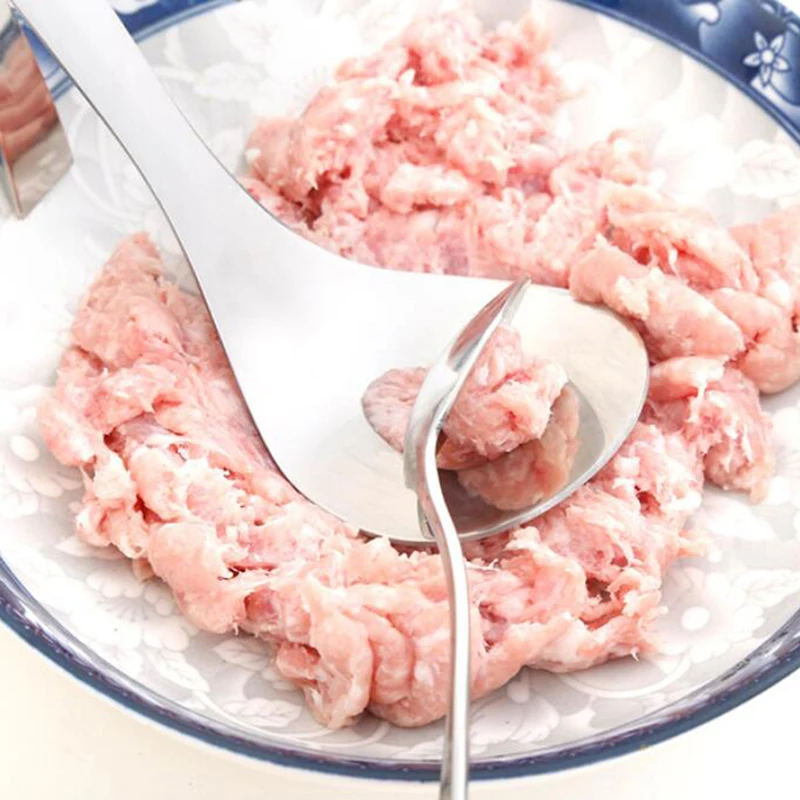 high quality Creative Non-Stick Meatball Maker Stainless Steel Kitchen Meat Ball Mold Spoon Gadget Tools |