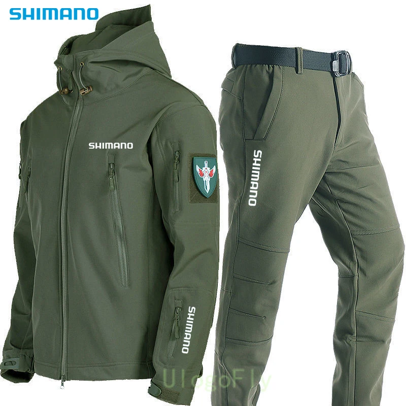 

Shimano Suit For Fishing Winter Thicken Thermal Outdoor Fishing Clothes Velvet Waterproof Windproof Daiwa Fishing Wear for Men