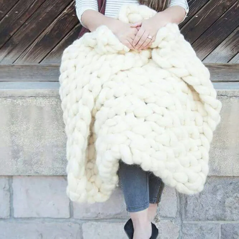 Оптовая продажа супер мериносовая шерсть пряжа для ручного вязания одеяло шарф