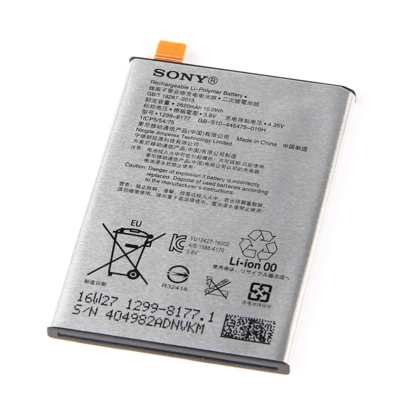 Оригинальный аккумулятор SONY LIP1621ERPC для Sony Xperia X F5152 F5121 F5122 L1 2620 мАч|Аккумуляторы