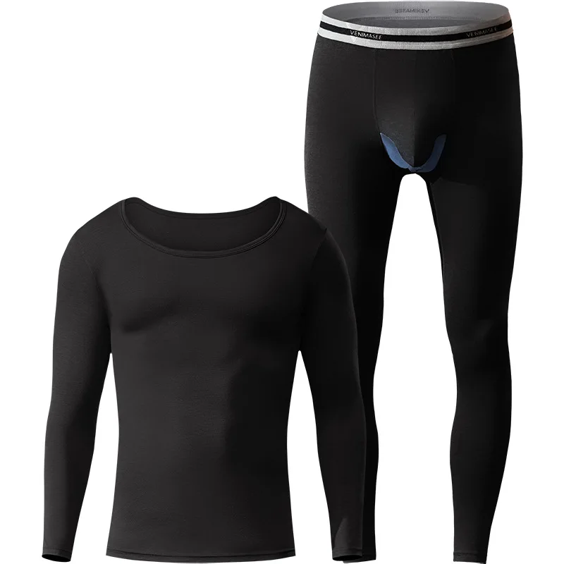 Фирменное мужское термобелье костюм на осень и зиму тонкое облегающее нижнее
