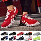 Новинка, весенние износостойкие мужские кроссовки из искусственной кожи, высококачественные светильник кие дышащие спортивные кроссовки для активного отдыха