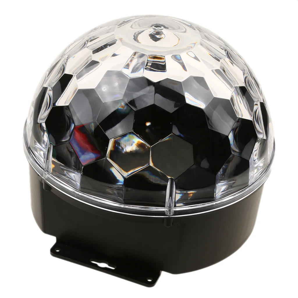 

9 Colors Mini RGB LED Crystal Ball Stage Effect Lighting Lamp Party Disco Club DJ Bar Light Show Bulb US Plug