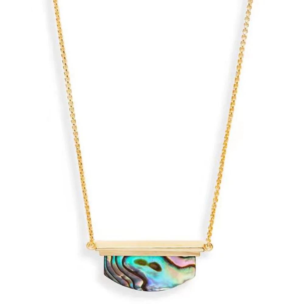 Женское Ожерелье-ракушка в богемном стиле ожерелье с разноцветным квадратным