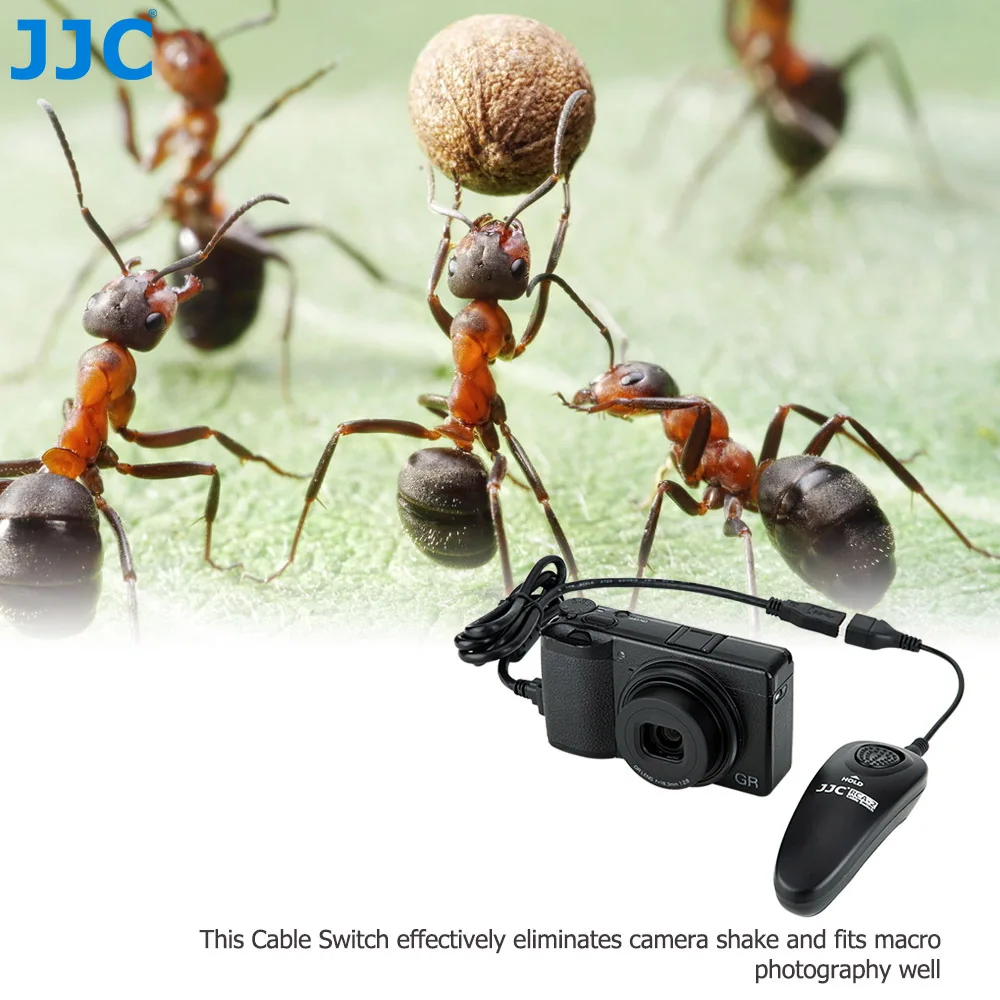 JJC RCA-2II кабельный переключатель для Ricoh GR-III/GR-II/GR DIGITAL IV/GR 800SE/Theta S камеры заменяет Ricoh CA-3