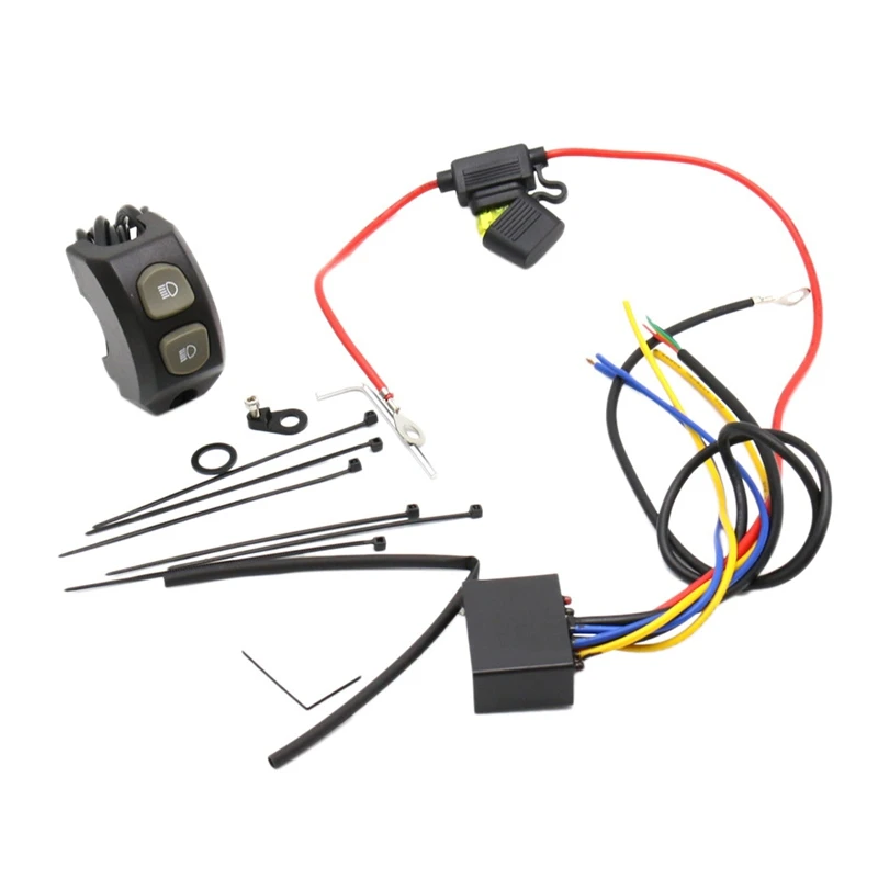 

Motorcycle Handle Fog Light Switch+Smart Relay LED Fog Lights Harness Switch for BMW R1200 R1250 F850/GS