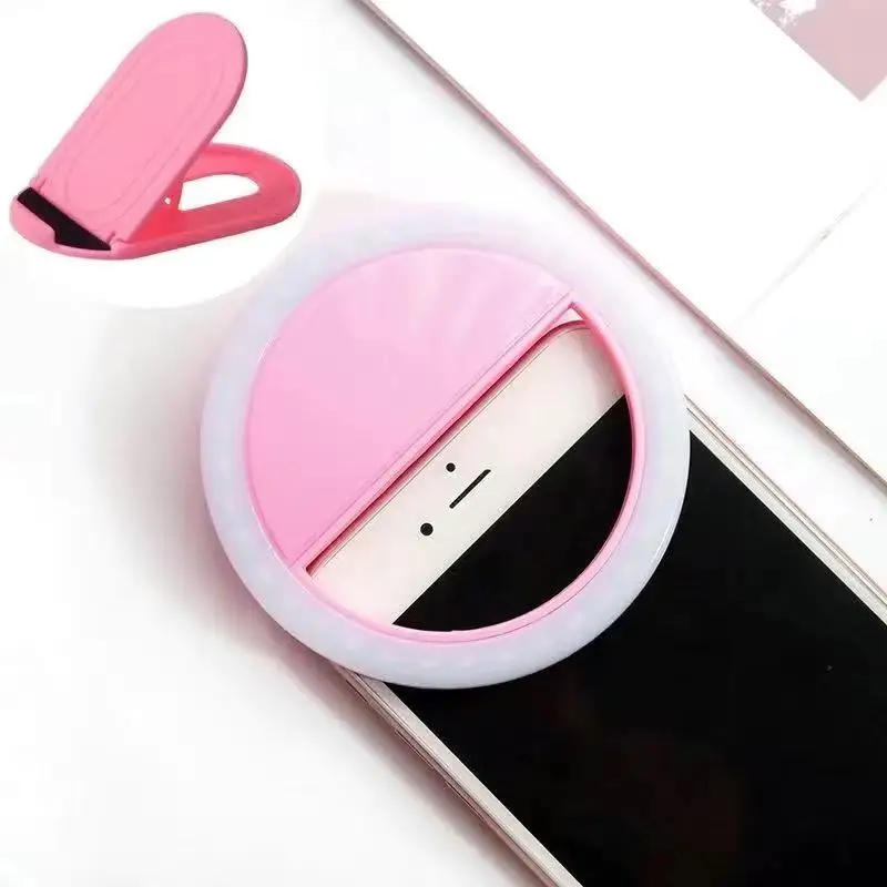 Портативный селфи СВЕТОДИОДНЫЙ Кольцо заполняющий светильник мобильный телефон