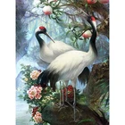 5D алмазная живопись, полная вышивка, две журавли, Алмазная мозаика, распродажа, круглые картины Стразы, алмазная вышивка, домашний декор, Прямая поставка