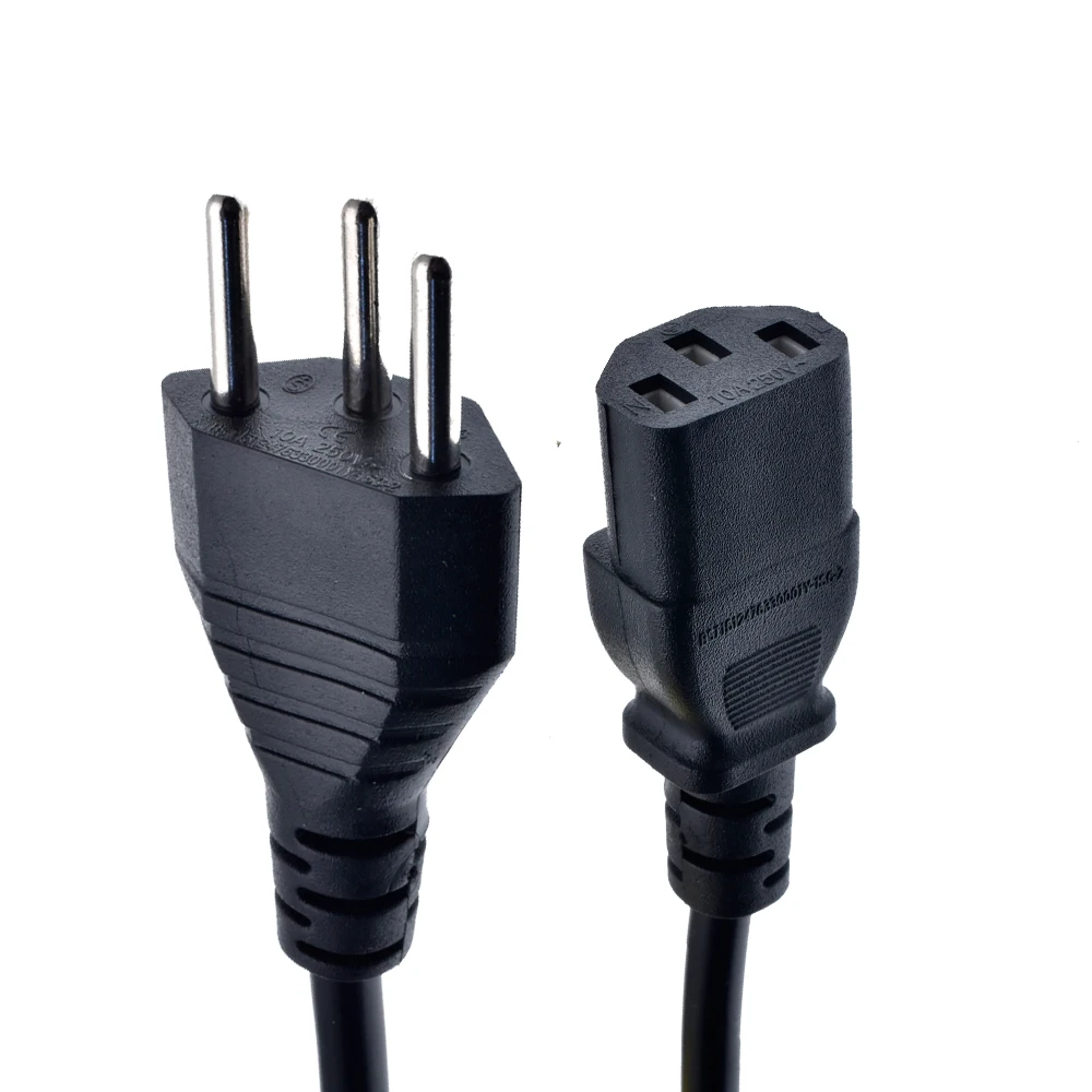 Швейцарский силовой кабель Швейцария IEC C13 удлинитель переменного тока 1 5 м футов