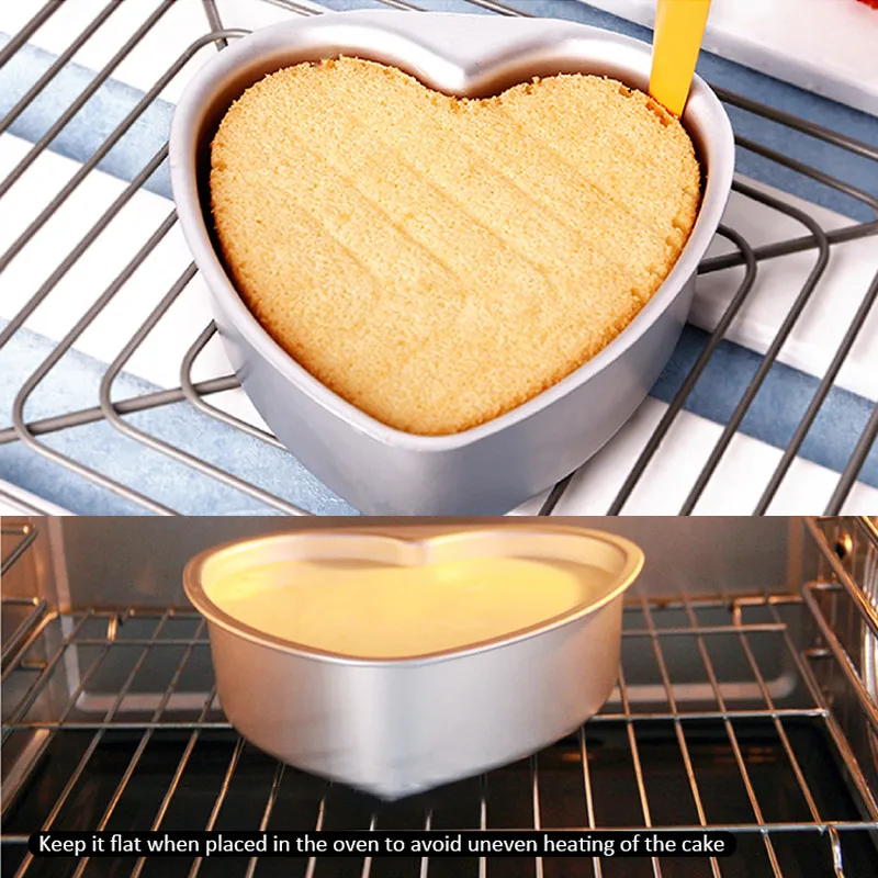 Non-Stick Love Heart Shape Aluminum Alloy Chocolate Cake Mold Baking Pastry Molds DIY Pan Bread Tray | Дом и сад