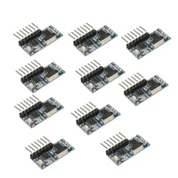 qiachip 10 pcs 433mhz wireless remote control switch 4ch rf relay 1527 encoding learning module for light receiver diy kit