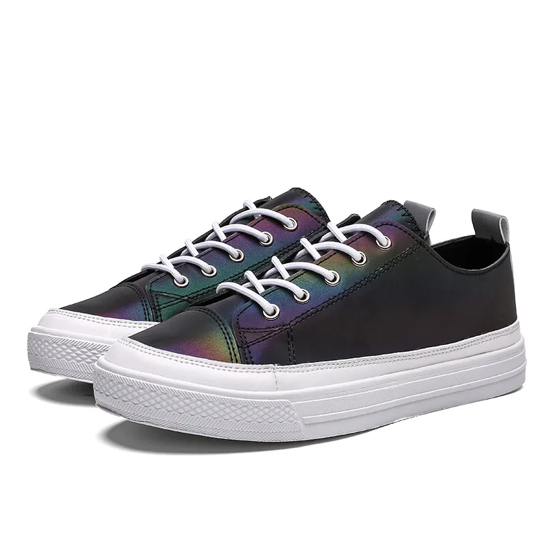 2019 Новый сезон: весна–лето Для мужчин кроссовки на плоской подошве из pu кожи