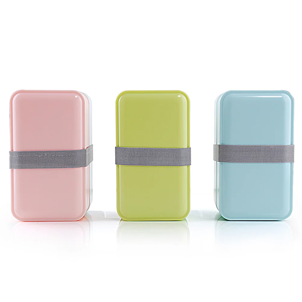 Bento ланч бокс 2 слоя японский стиль микроволновая печь бенто контейнер для