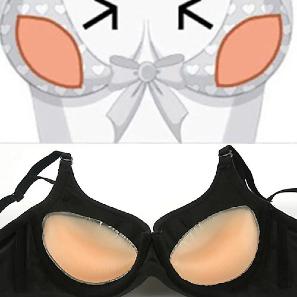 

1 Pair Women Fashion Soft Silicone Gel Bra Breast Enhancer Push Up Inserts Pads
