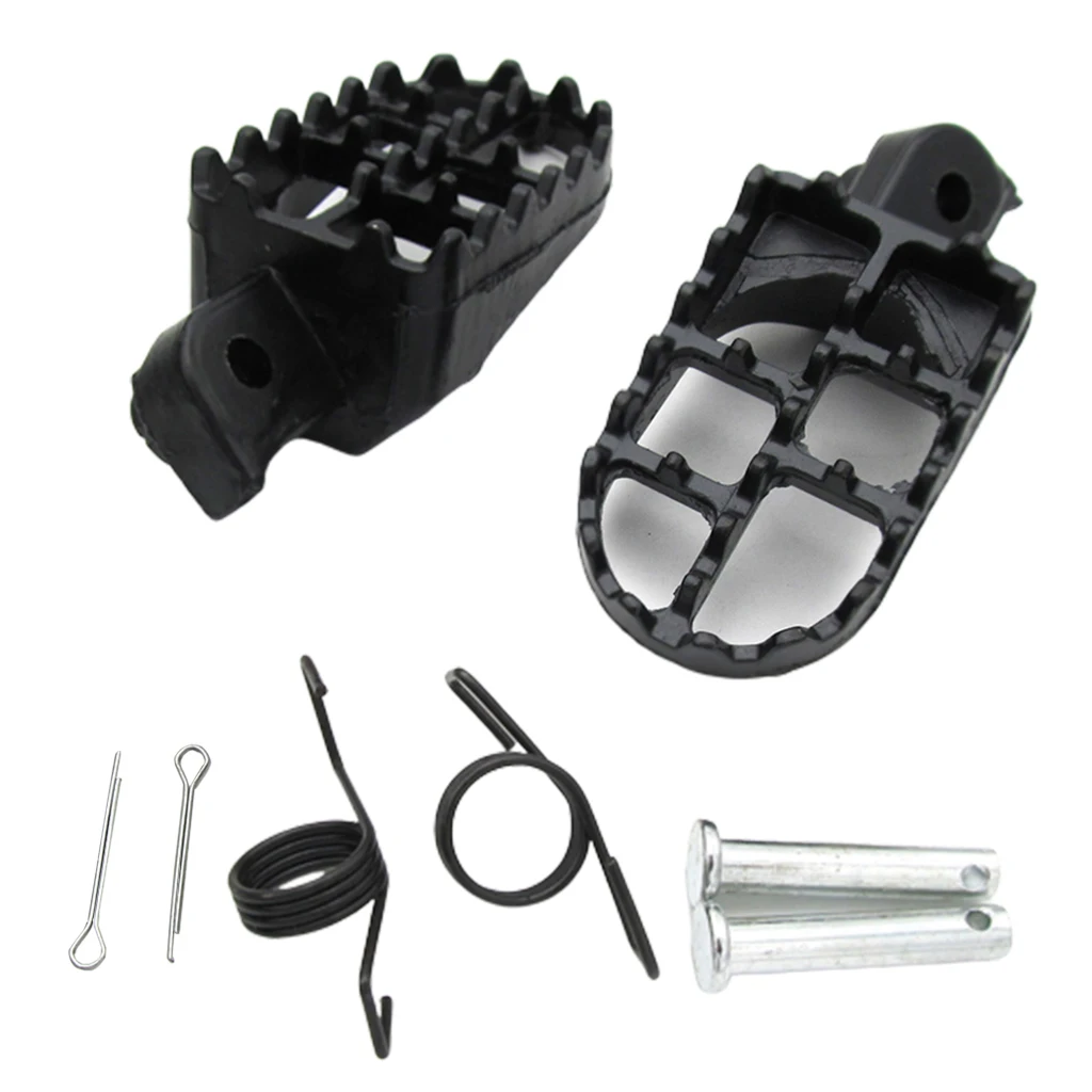

2PCS Foot Pegs Footrests L & R for Yamaha PW 50 80 TW200 PW50 PW80 50 70 110 125cc Motocross Dirt Bike, Black