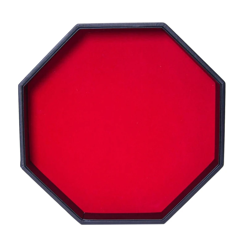 Восьмиугольный лоток для костей из искусственной кожи коробка хранения