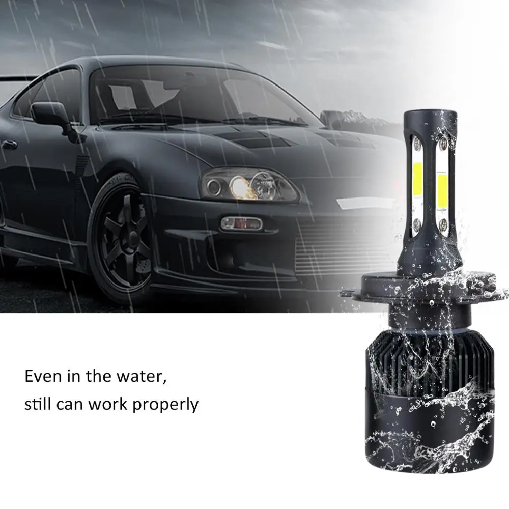 Мини Размеры автомобилей головной светильник H4 H7 светодиодный 6500K H1 H9 H11 лампы