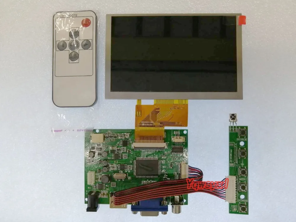 Совместимость-плата контроллера ЖК-дисплея HDMI + VGA 2AV работает для 5-дюймового