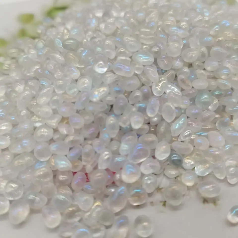 

100g Beautiful Electroplated White Rainbow Crystal Reiki Gravel Healing