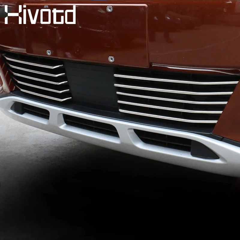 Hivotd для peugeot 3008 GT 5008GT автомобильный Стайлинг из нержавеющей стали Передняя решетка гоночные грили Нижняя защитная накладка