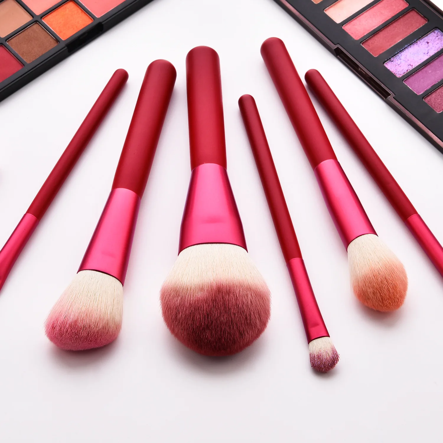

12pcs Makeup Brushes Set For Eyeshadow Powder Foundation Blush Contour Ruby Handle Cosmetics pincel Make up Brush Bag