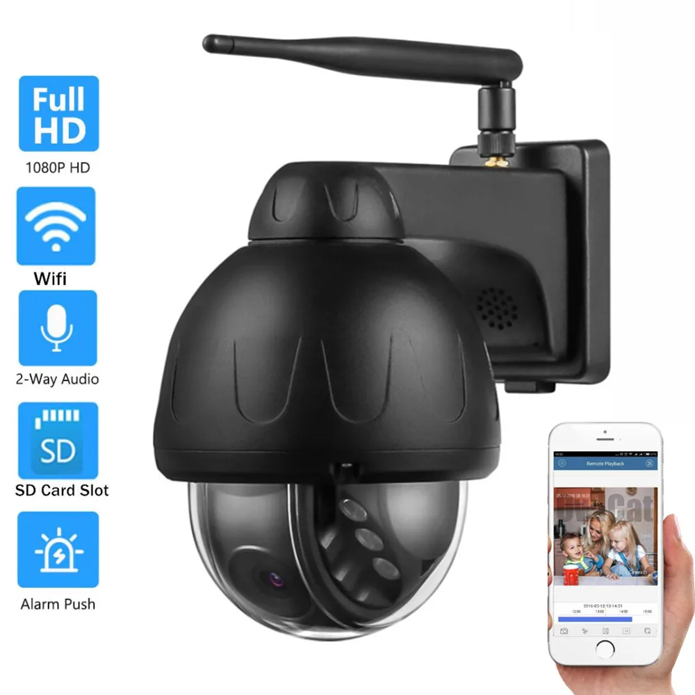 

5MP Wireless IP Camera PTZ 3x Digital Zoom Two Way Audio Microphone Auto Tracking Security Surveillance CCTV Network Wifi Camera
