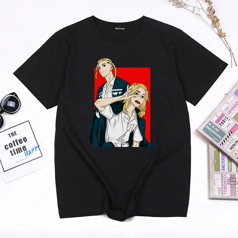 

2021 Summer New Tshirt Unique Tokyo Revengers Anime Camiseta Hombre Casual Fashion Harajuku Kawaii Aesthetic Tops Male Clothes