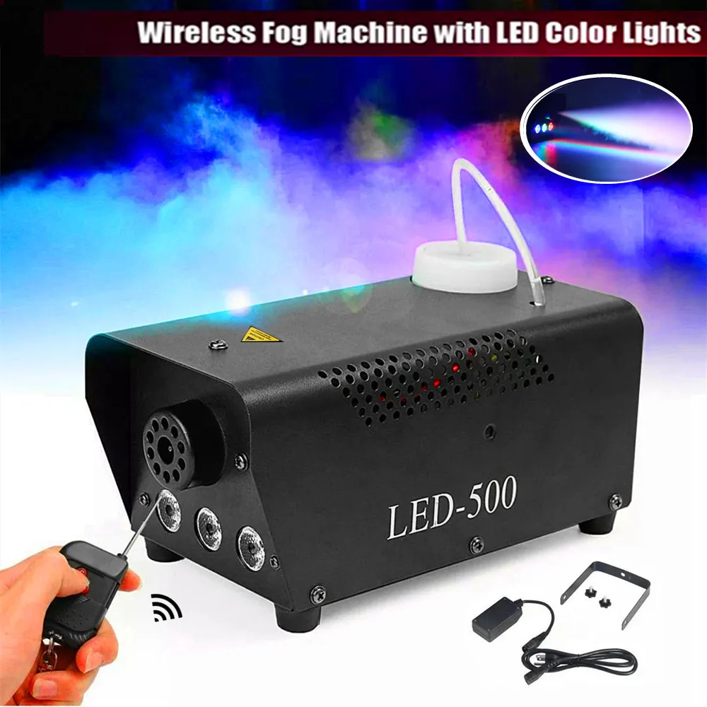 Светодиодный 500 Вт туман машина для сцены/выталкиватель дыма/Беспроводной