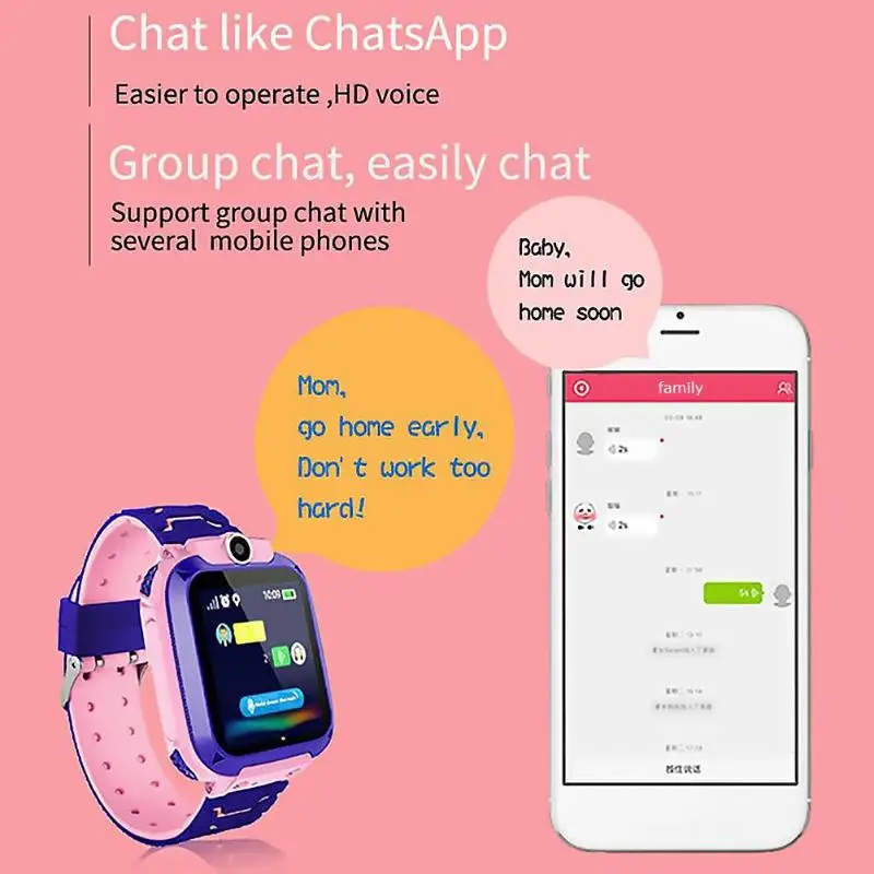 Q12 Детские Смарт-часы SOS телефон часы для детей фотографировать